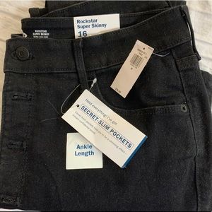 NWT black high waisted jeans with button fly